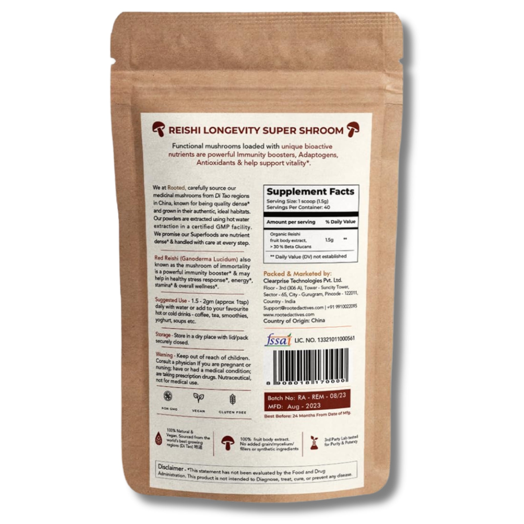 REISHI | HOLISTIC LONGEVITY (Powder)